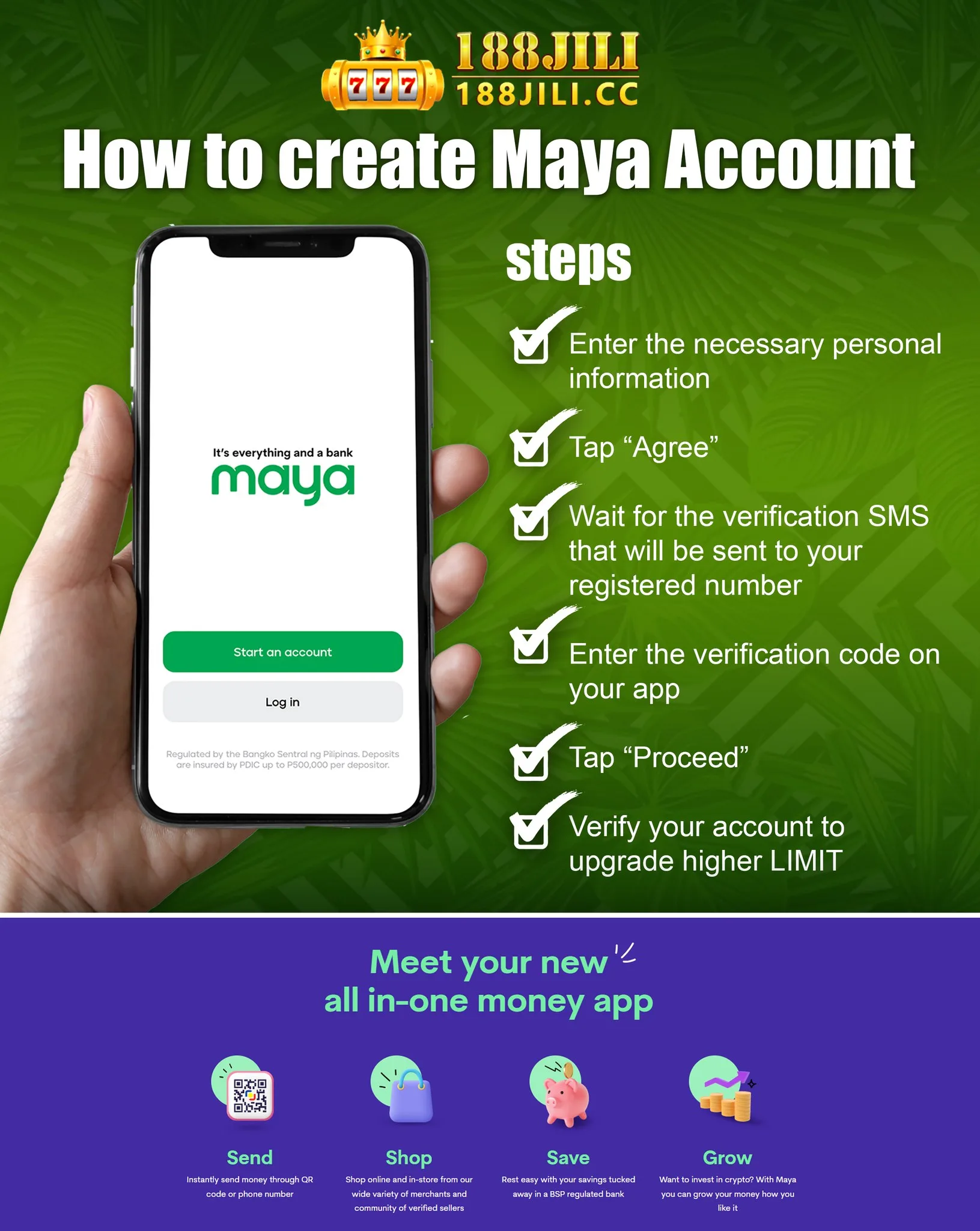 How To Create a 188JILI Maya Account